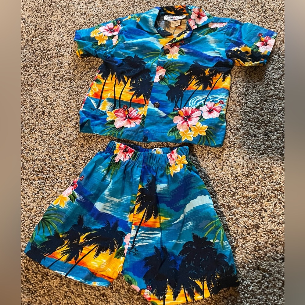 Kids Hawaiian Outfit - Size 1 T - Brand New